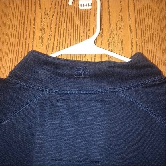 Timberland Men’s Navy Blue Casual Basic Quarter Zip Pullover Size XL - Picture 4 of 5